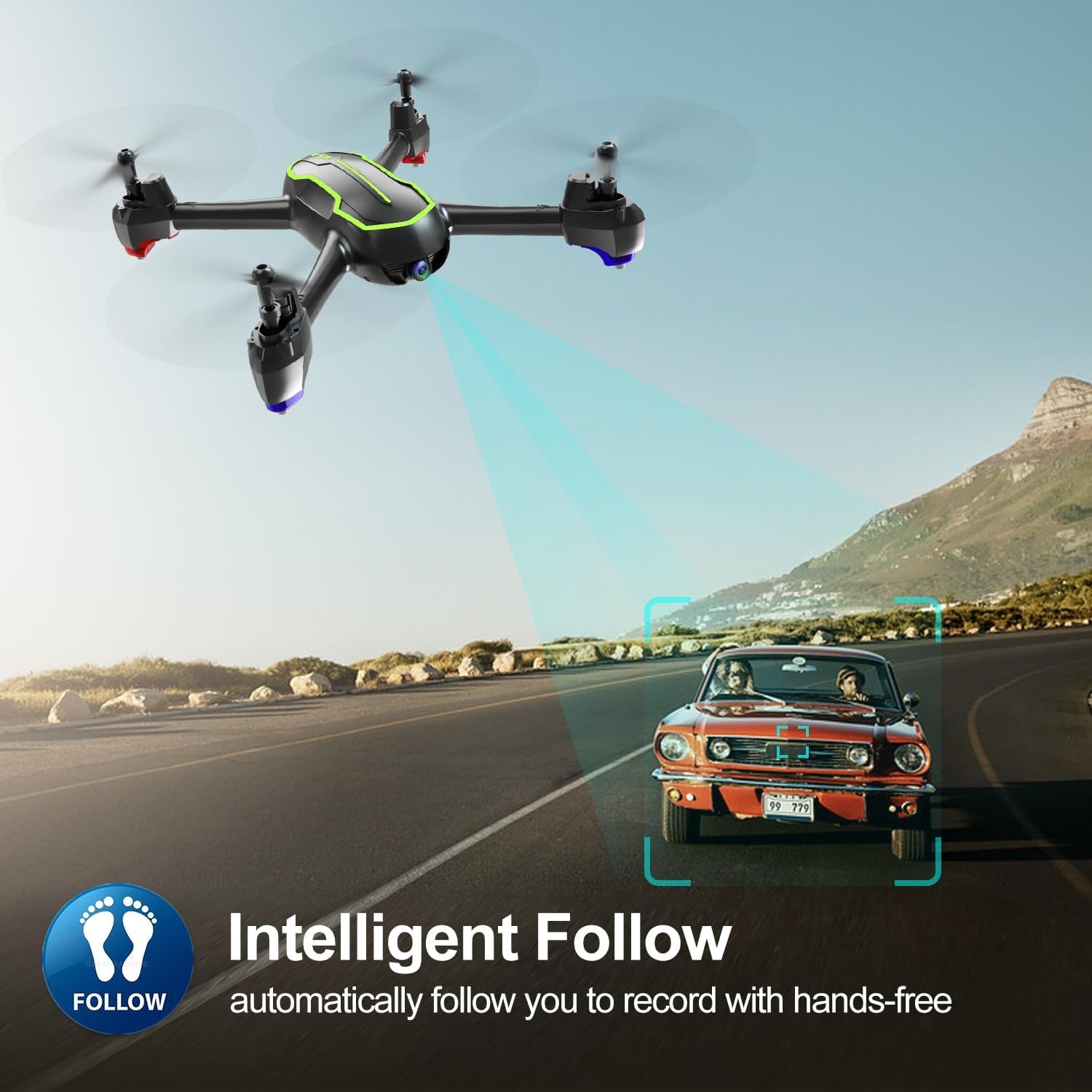 | Drone GPS Retour Automatique - Drones Quadricoptère RC Avec Caméra Full HD 1080P, 32 Minutes De Vol (Cadeaux Pour Les Enfants De plus De 12 Ans)